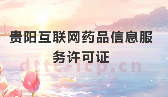 貴陽互聯(lián)網(wǎng)藥品信息服務(wù)許可證怎么辦理?代辦申請流程、材料及條件指南