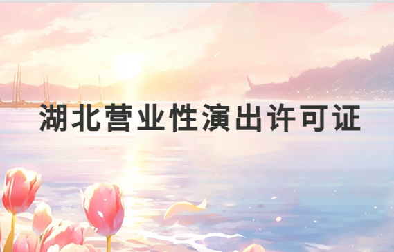湖北營業(yè)性演出許可證怎么辦理,申請流程、條件及材料指南