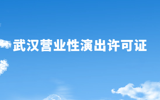 武漢營業(yè)性演出許可證怎么辦理,申請流程、條件及材料指南