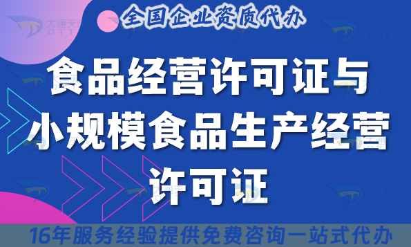食品經(jīng)營(yíng)許可證與小規(guī)模食品生產(chǎn)經(jīng)營(yíng)許可證全面對(duì)比與辦理指南